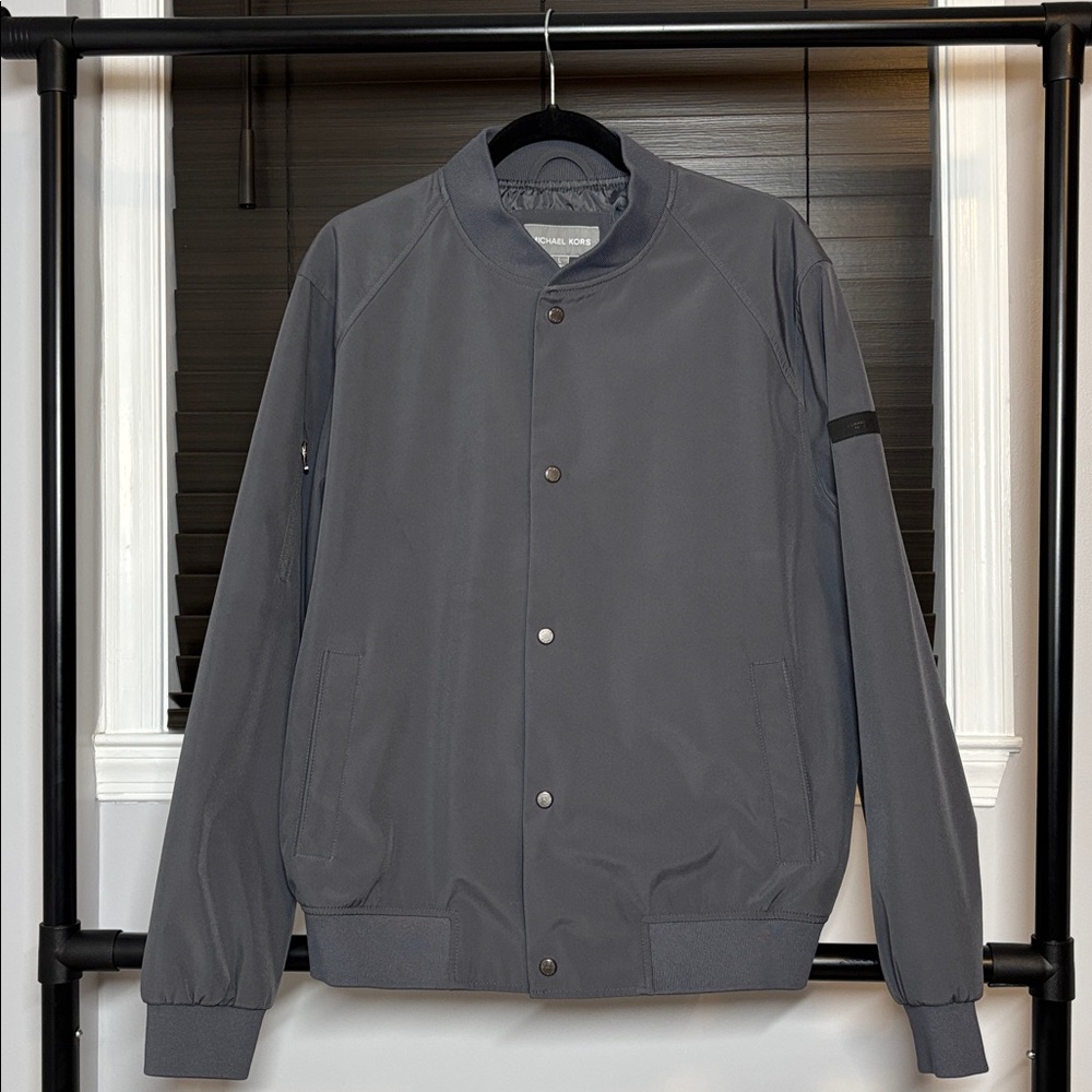 Michael Kors Charcoal Bomber Jacket